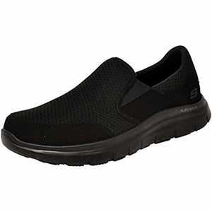 Skechers Men's Flex Advantage Slip Resistant Sr Mcallen Slip on Work Shoe, Black, 11.5