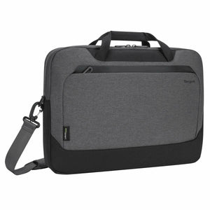 Targus Cypress EcoSmart Laptop Bag, Light Grey - Eco-Friendly Laptop Messenger Bag Made from 20 Recycled PET Bottles, Fits Laptops Up To 15.6" (TBT92602GL)