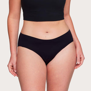 Proof. by Always Brief, Super Heavy Absorbency Period Underwear for Women - Holds up to 7 Regular Tampons - Washable Leakproof Period Panties - 2XL, Black