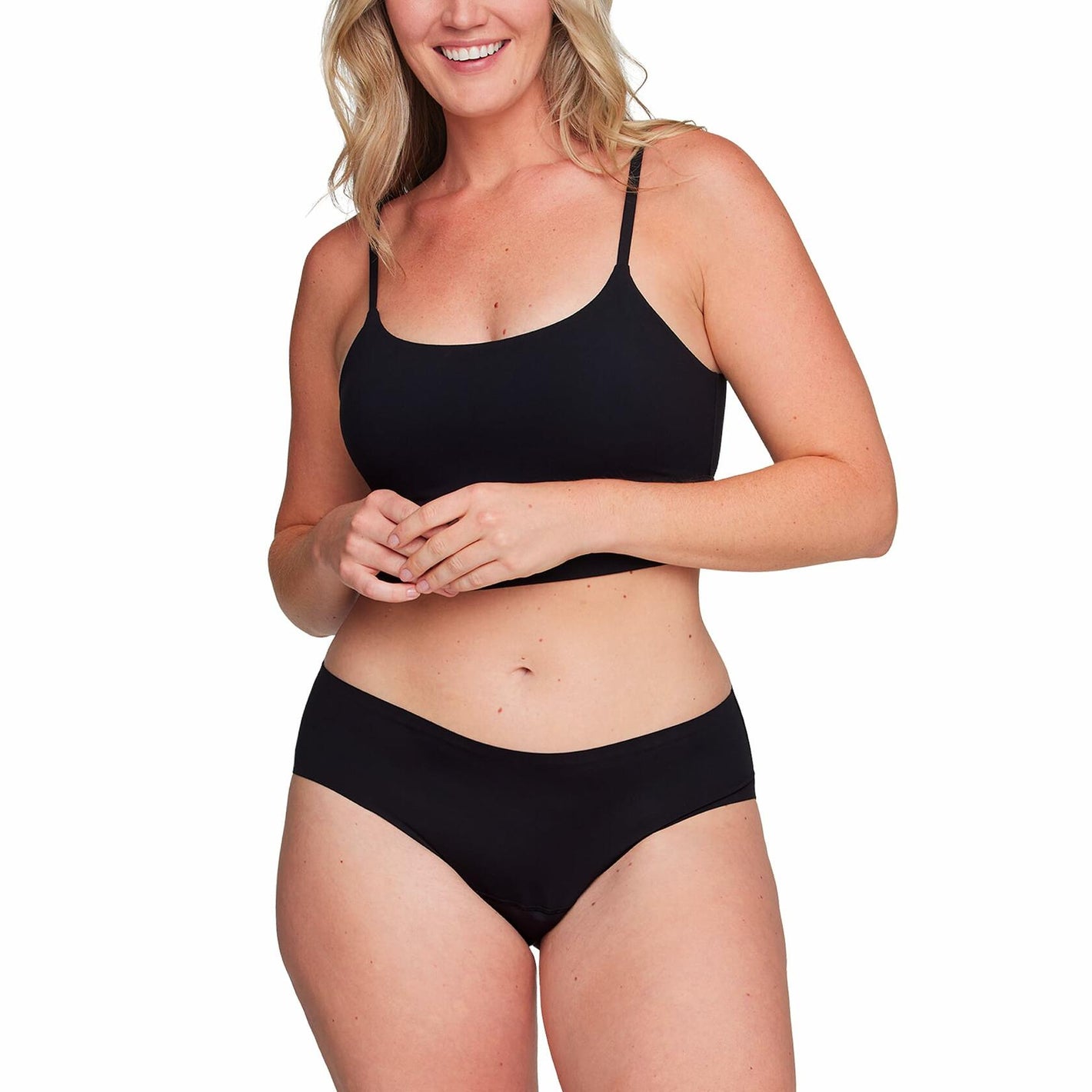 Proof. by Always Brief, Super Heavy Absorbency Period Underwear for Women - Holds up to 7 Regular Tampons - Washable Leakproof Period Panties - 2XL, Black