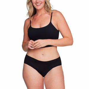 Proof. by Always Brief, Super Heavy Absorbency Period Underwear for Women - Holds up to 7 Regular Tampons - Washable Leakproof Period Panties - 2XL, Black