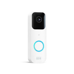 Blink Video Doorbell — Two-way audio, HD video, long-lasting battery life, wired or wire-free install, motion detection, chime app alerts, Works with Alexa (White)