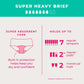 Proof. by Always Brief, Super Heavy Absorbency Period Underwear for Women - Holds up to 7 Regular Tampons - Washable Leakproof Period Panties - 2XL, Black