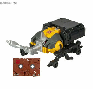 Transformers Decepticon Action Figure with Mini Rhino Figure, Yellow and Black, Articulated Robot Toy