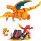MEGA Pokémon Action Figure Building Toys for Kids, Charmander Evolution Set with 300 Pieces, 3 Poseable Characters, Charmeleon and Charizard