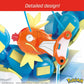 MEGA Pokemon Action Figure Building Set for Kids, Magikarp Development Set with 411 Pieces, Building Adjustable Gyarados, 20 Inch High, HNT95
