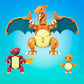 MEGA Pokémon Action Figure Building Toys for Kids, Charmander Evolution Set with 300 Pieces, 3 Poseable Characters, Charmeleon and Charizard