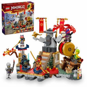 LEGO NINJAGO Tournament Battle Arena Playset with 6 Minifigures, Action Toy for Kids, Ninja Toy Building Set, Birthday Gift Idea for Boys and Girls Aged 7 and Up, 71818