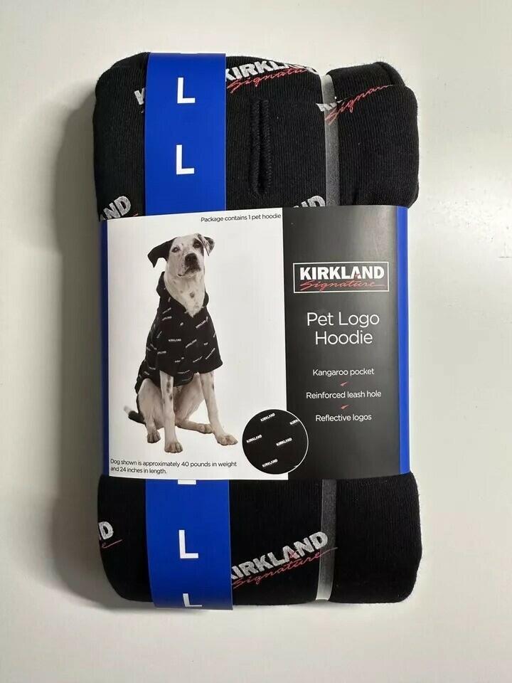 Kirkland Dog Pet Hoodie Black Large
