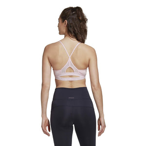 adidas Women's Training Light Support Good Level Bra Padded, Clear Pink, Small DD
