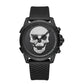 Ed Hardy Men s Black Silicone Strap Watch 48mm