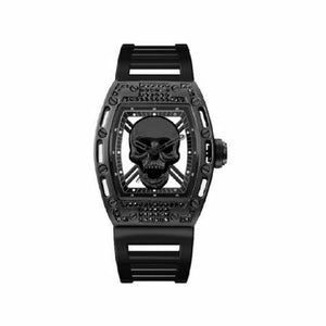 Ed Hardy Men s Matte Black Plastic Strap Watch 42mm