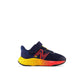 New Balance Kids Fresh Foam Arishi V4 Hook and Loop Running Shoe, Team Navy/Electric Red/Egg Yolk, 5 Wide US Unisex Toddler