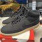 Nike Court Vision Black/Gum Men's Mid Top Sneakers Size 11 NWB CD5466-006
