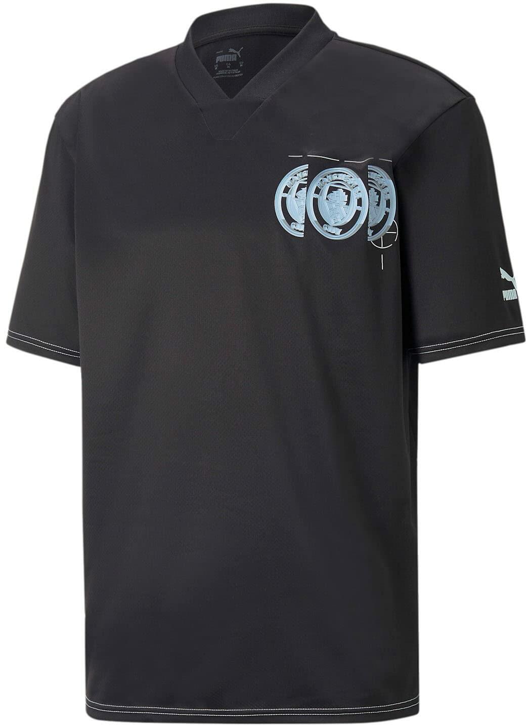 Puma - Mens MCFC Ftblstatement Jersey, Color Puma Black/Fizzy Light, Size: XX-Large