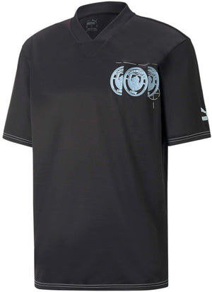 Puma - Mens MCFC Ftblstatement Jersey, Color Puma Black/Fizzy Light, Size: XX-Large