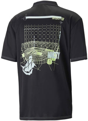 Puma - Mens MCFC Ftblstatement Jersey, Color Puma Black/Fizzy Light, Size: XX-Large