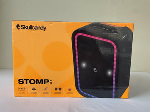 Skullcandy Stomp Waterproof USB Charge Out LED Lighting Wireless Bluetooth Portable Speaker  Black