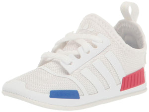 adidas Originals Baby NMD Crib Sneaker, White/White/White, 3 US Unisex Infant