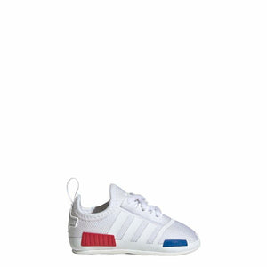 adidas Originals Baby NMD Crib Sneaker, White/White/White, 3 US Unisex Infant