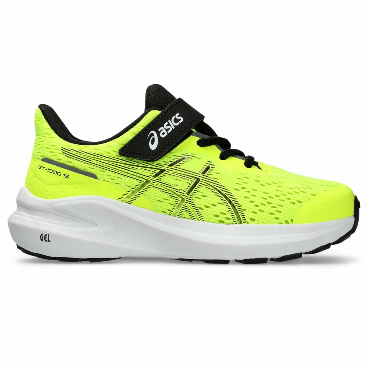 ASICS Kid's GT-1000 13 Pre-School Running Shoes, 2, Safety Yellow/Black