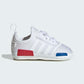 adidas Originals Baby NMD Crib Sneaker, White/White/White, 3 US Unisex Infant
