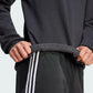 adidas Men's Essentials Fleece Sweatshirt, Black/White, Large