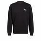 adidas Men's Essentials Fleece Sweatshirt, Black/White, X-Large