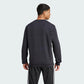 adidas Men's Essentials Fleece Sweatshirt, Black/White, Large