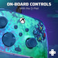 PDP Gaming REMATCH Enhanced Wired Gaming Controller: Licensed Xbox Series X|S Gamepad, Xbox One, PC, Mappable Back Buttons, Customizable Triggers, Audio Control, Companion App: Glitch Green/Blue