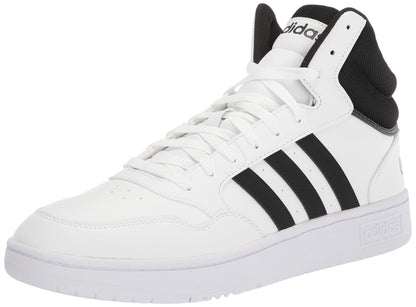 adidas Adult Hoops 3.0 Mid Core Black/Core Black/White 11.5