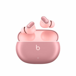 Beats Studio Buds + True Wireless Noise Cancelling Earbuds - Enhanced Apple & Android Compatibility, Built-in Microphone, Sweat Resistant Bluetooth Headphones, Spatial Audio - Cosmic Pink