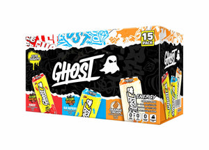 GHOST Energy Drink - 15-Pack, Variety Pack, 16oz - Energy & Focus & No Artificial Colors - 200mg of Natural Caffeine, L-Carnitine & Taurine - Gluten-Free & Vegan