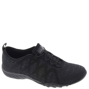 Skechers Women's Breathe Easy-Infi Knity Sneaker, Black, 7.5