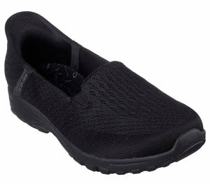 SKECHERS Women's Reggae Fest 2.0-Guiding Light Slip-INS Loafer, Black, 6 Wide