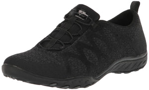 Skechers Women's Breathe Easy-Infi Knity Sneaker, Black, 7.5