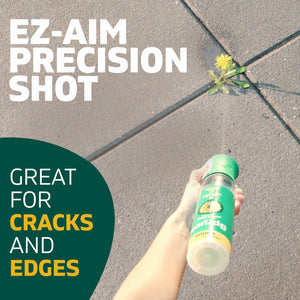 Spruce EZ-AIM Grass and Weed Killer Spray - Precision Shot for Cracks, Edges & Small Spaces - Starts Wilting in 1 Hour, Dead Weeds in 24 Hours (3 Pack, 10 Oz Each)