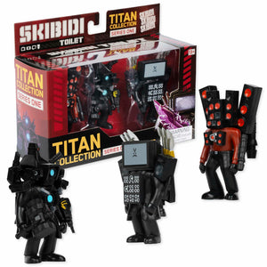 SKIBIDI Toilet Titan 3 Pack – All-New Collectibles, Officially Licensed Toilet Merch