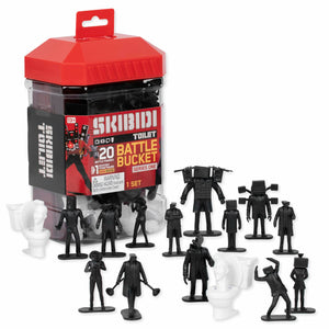 SKIBIDI Toilet Battle Bucket, Collectible Figures, Officially Licensed Toilet Merch