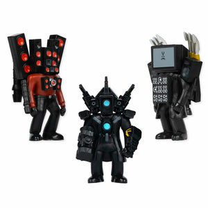 SKIBIDI Toilet Titan 3 Pack – All-New Collectibles, Officially Licensed Toilet Merch