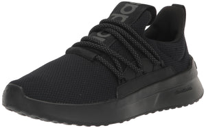 adidas Men's Lite Racer Adapt 5.0 Running Shoe, Black/Black/Grey (Wide), 11