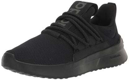 adidas Men's Lite Racer Adapt 5.0 Running Shoe, Black/Black/Grey (Wide), 11