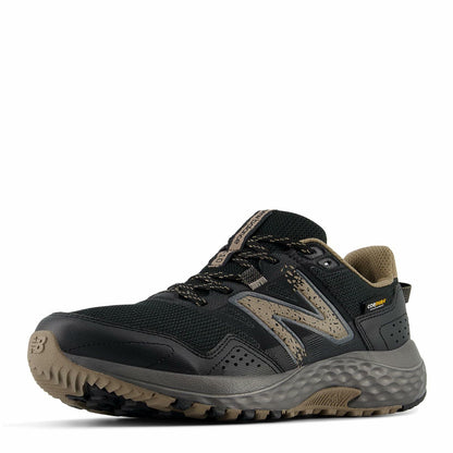 New Balance Men's 410 V8 Trail Running Shoe, Black/Magnet/Mushroom, 12 X-Wide