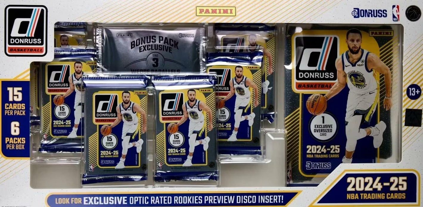 2024/25 Panini Donruss Basketball Bundle Trading Card Box (Exclusive Optic Rated Rookies Preview Disco Insert)
