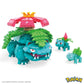 MEGA Pokémon Action Figure Building Toys, Bulbasaur Evolution Set with 622 Pieces, 3 Poseable Characters, Bulbasaur and Venusaur, for Kids