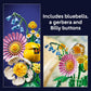 LEGO Botanicals Petite Sunny Bouquet Flower Set - DIY Floral Arrangement - Home Decor - Gift for Birthdays - Building Toy for Kids 9+ - Faux Bluebells, Tulip, Daisy, and More - 10347