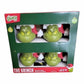 Christmas Grinch Battery-Operated Pathway Stakes (4 Count) With Santa Hat LED