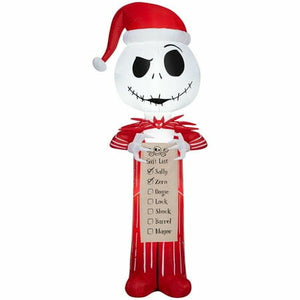 New Christmas Airblown Inflatables Yard Decoration Jack Skellington w/ Wish List Disney 5.5 ft