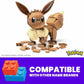 MEGA Pokémon Building Toys Set Build & Show Eevee with 215 Pieces, Articulated and Poseable, 4 Inches Tall, for Kids
