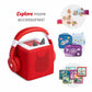 Tonies Foldable Wired Headphones for Kids - Comfortably Designed to fit On-Ear - Works with Toniebox and All 3.5mm Devices - Red